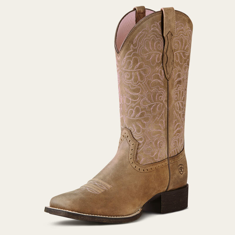 Aritat Round Up Remuda Wide Square Toe Western Boot