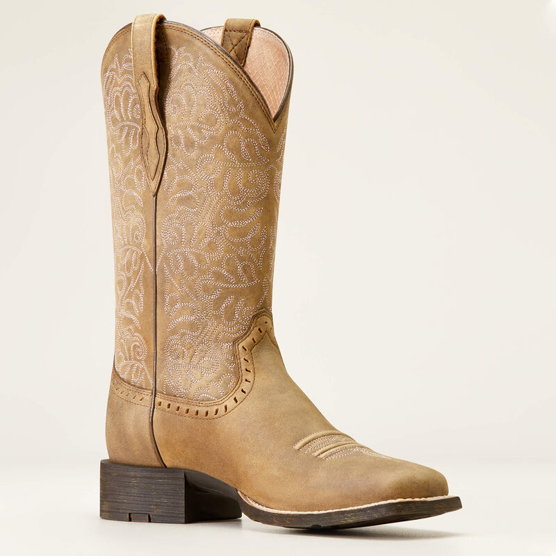 Aritat Round Up Remuda Wide Square Toe Western Boot
