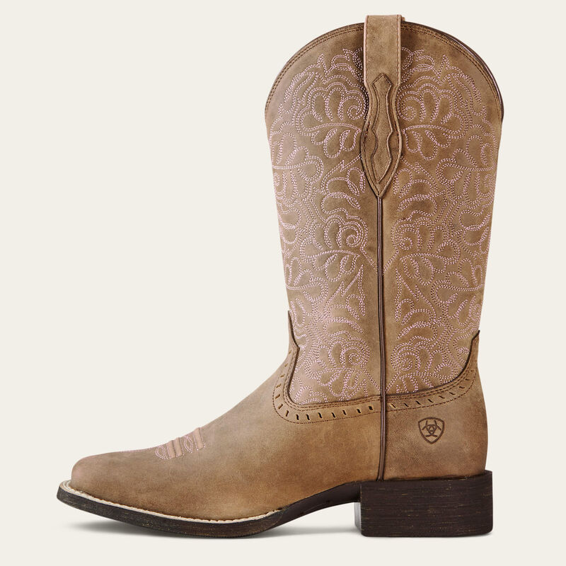 Aritat Round Up Remuda Wide Square Toe Western Boot