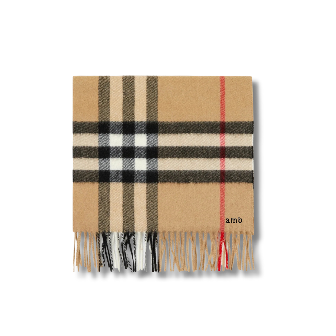 Burberry Check Cashmere Scarf