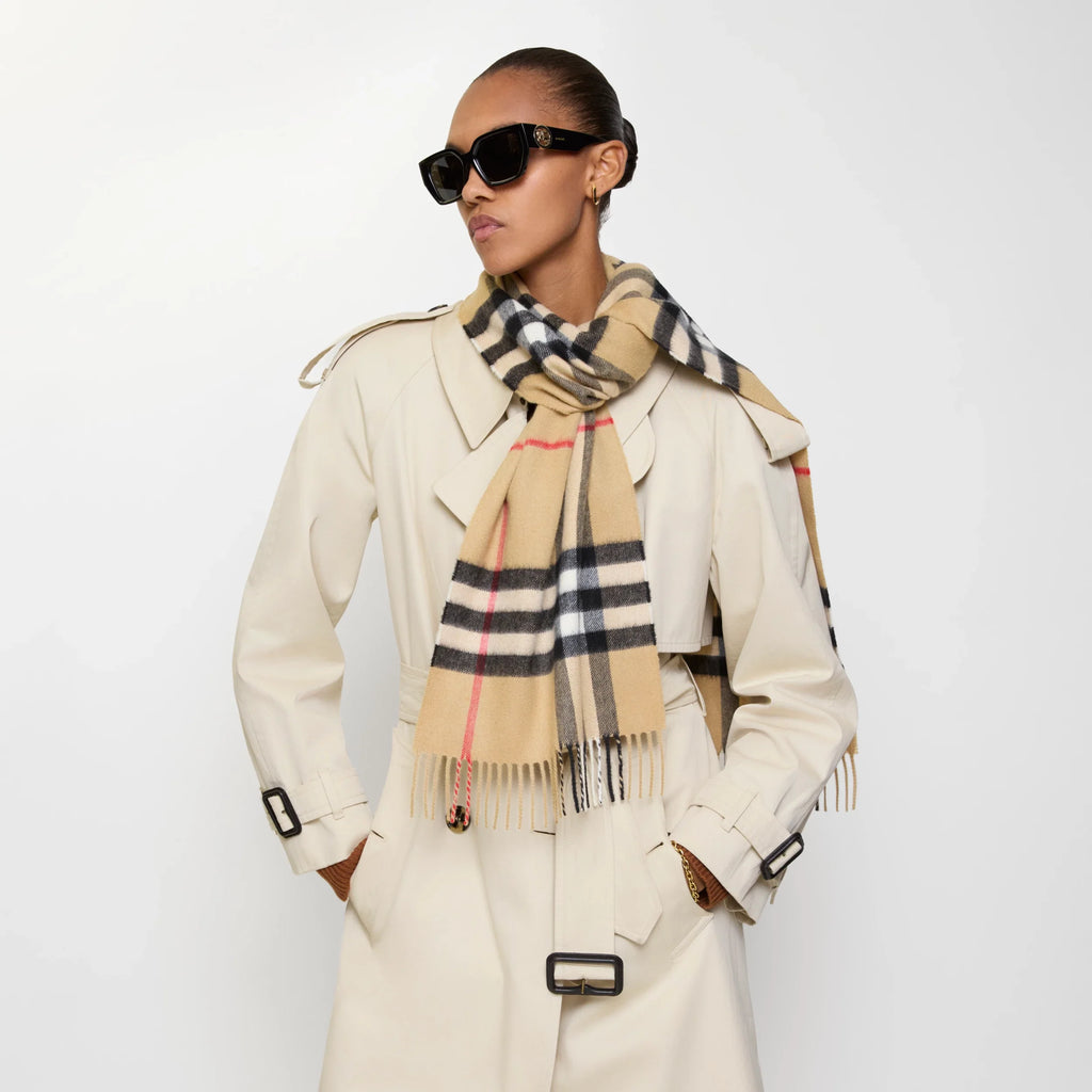 Burberry Check Cashmere Scarf