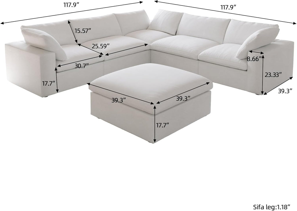 160.6'' Cloud Modular Sectional Sofa
