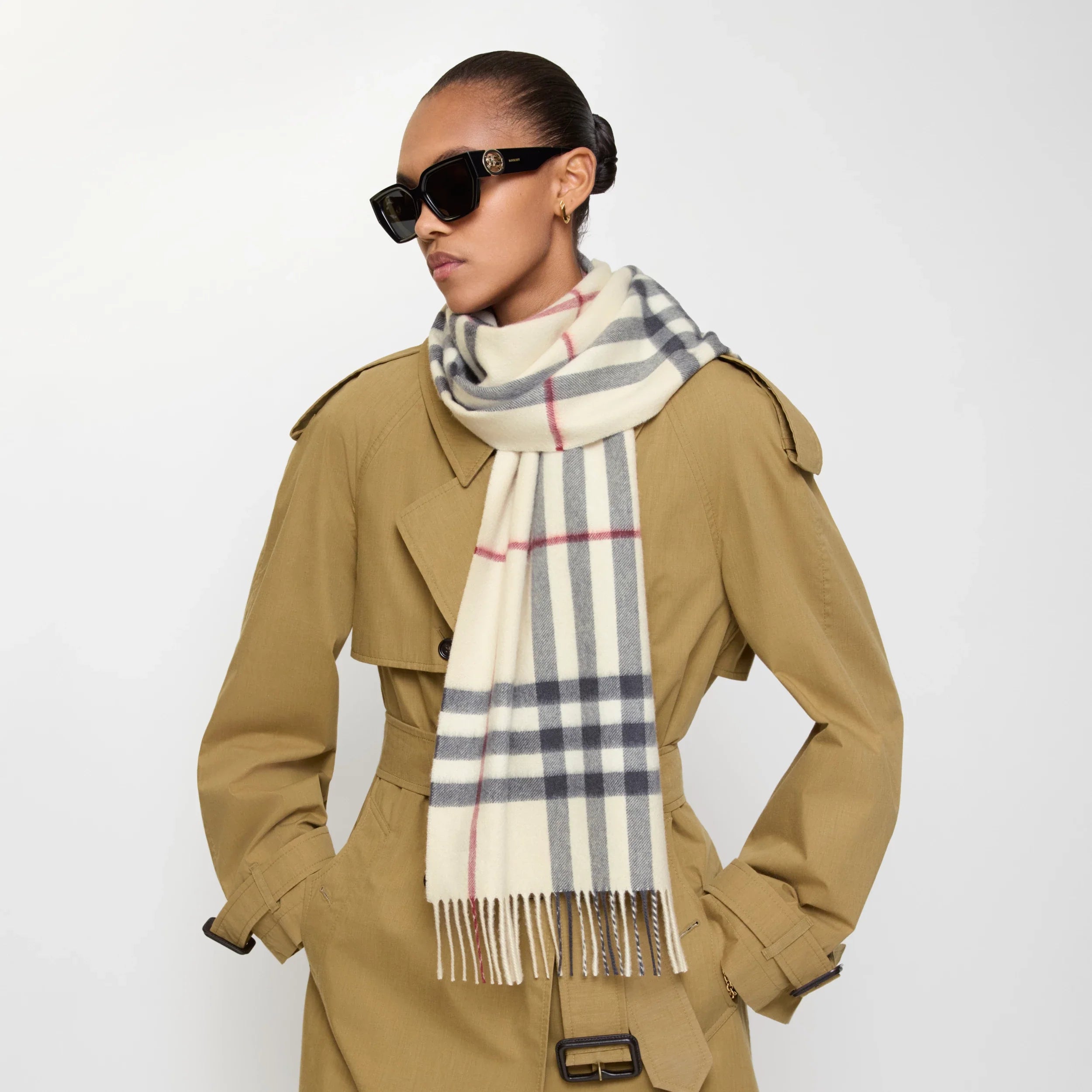 Burberry Check Cashmere Scarf