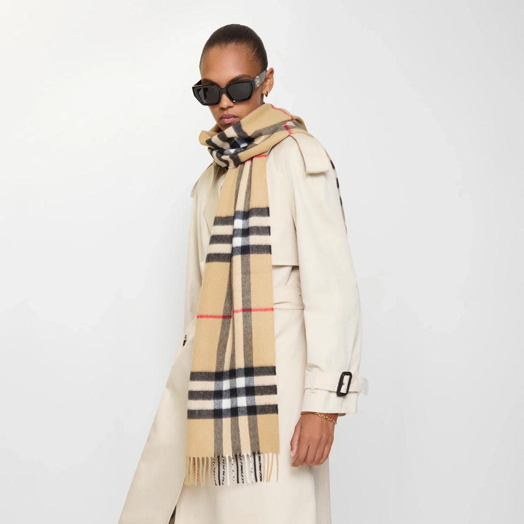 Burberry Check Cashmere Scarf