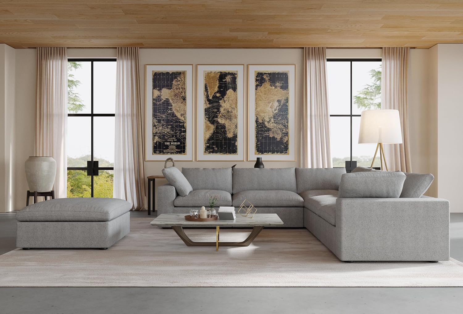 160.6'' Cloud Modular Sectional Sofa