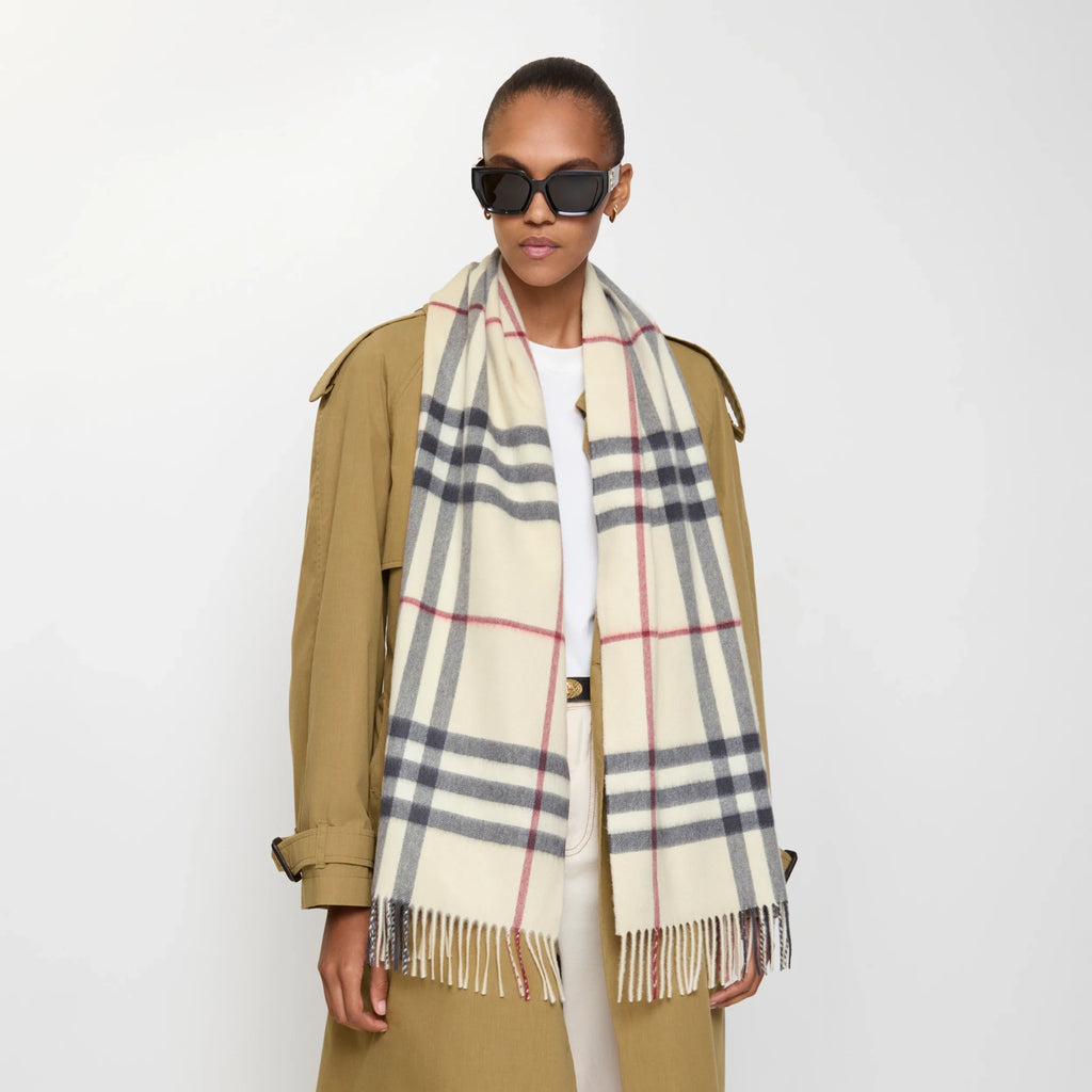 Burberry Check Cashmere Scarf