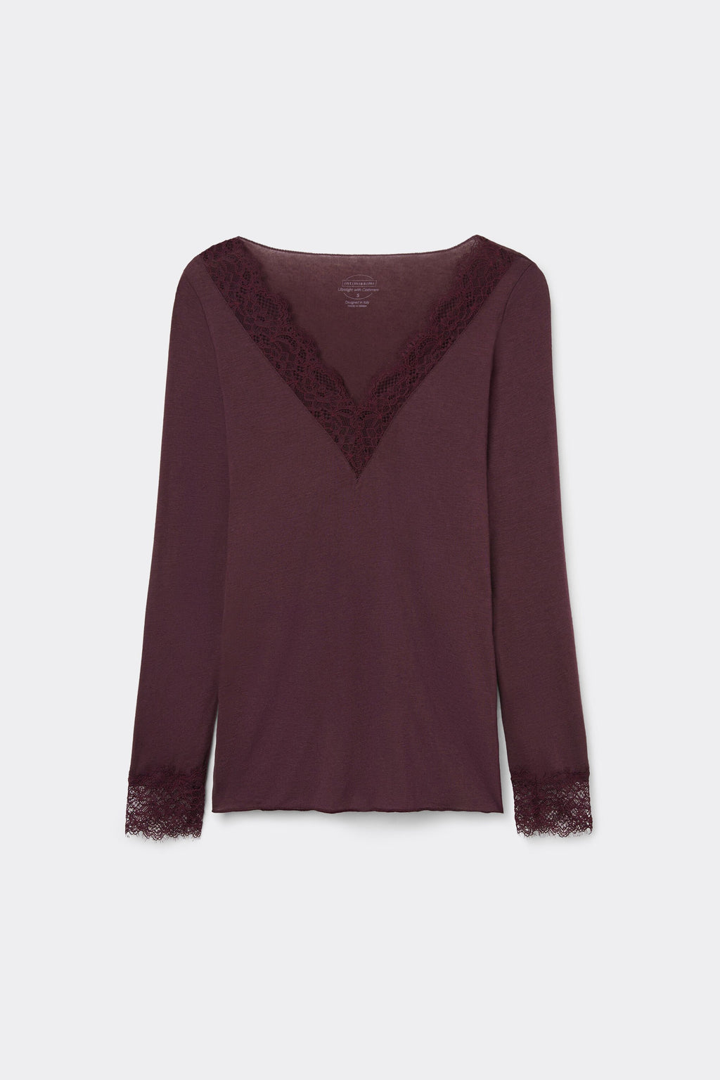 Ultralight Cashmere Lace Long Sleeve Shirt