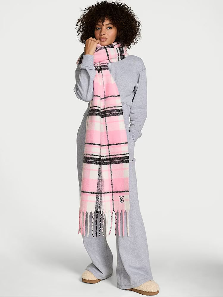 Iconic Stripe Pink Cosy Blanket Scarf