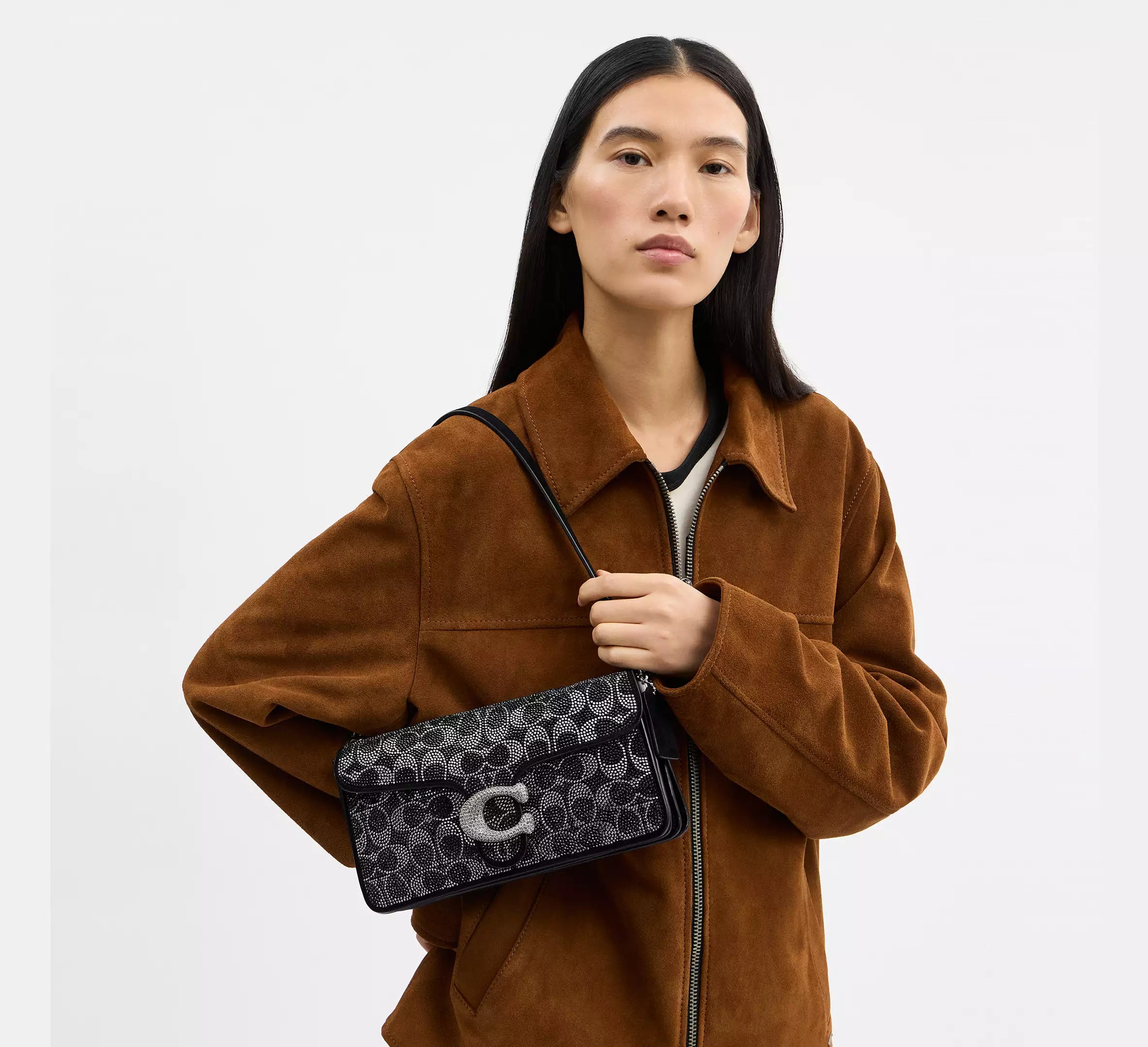 Tabby Shoulder Bag 26 In Crystal Signature