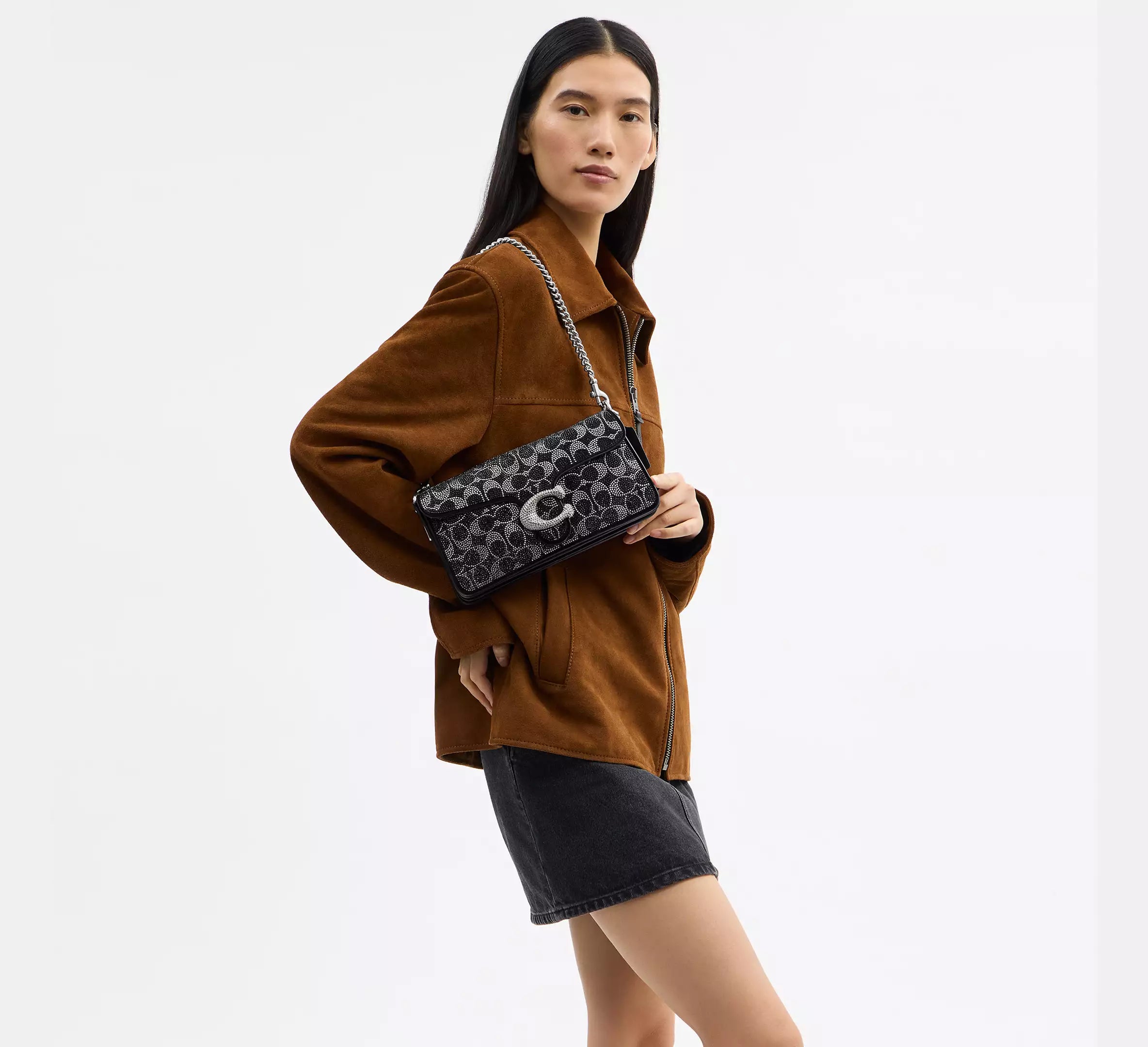 Tabby Shoulder Bag 26 In Crystal Signature