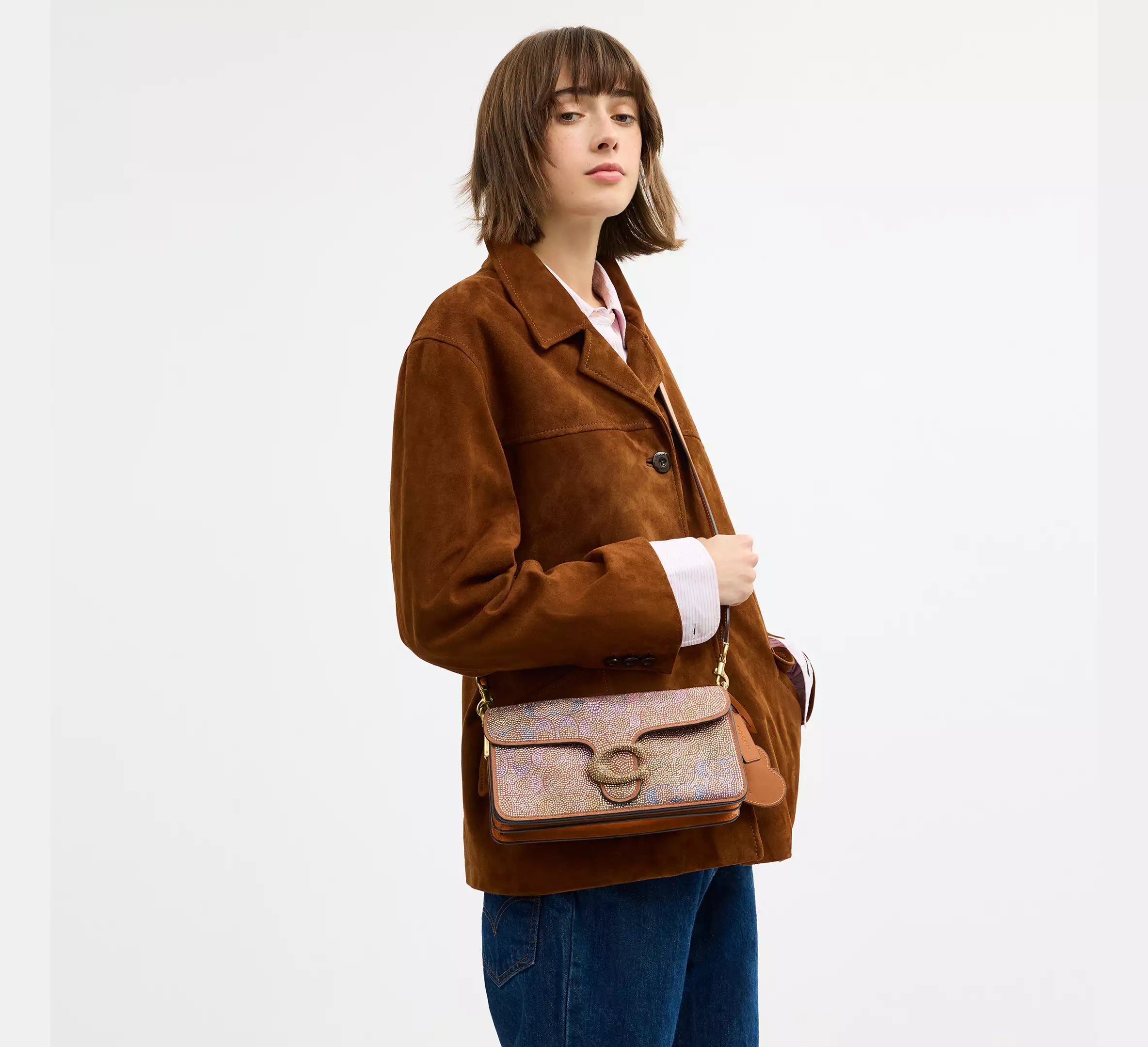 Tabby Shoulder Bag 26 In Crystal Signature