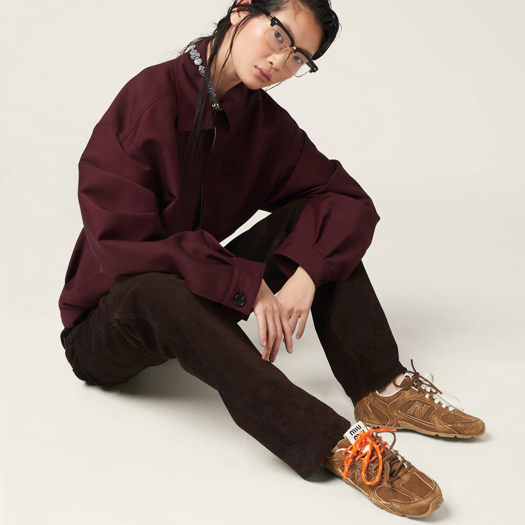 New Balance x Miu Miu 530 SL Suede Sneakers