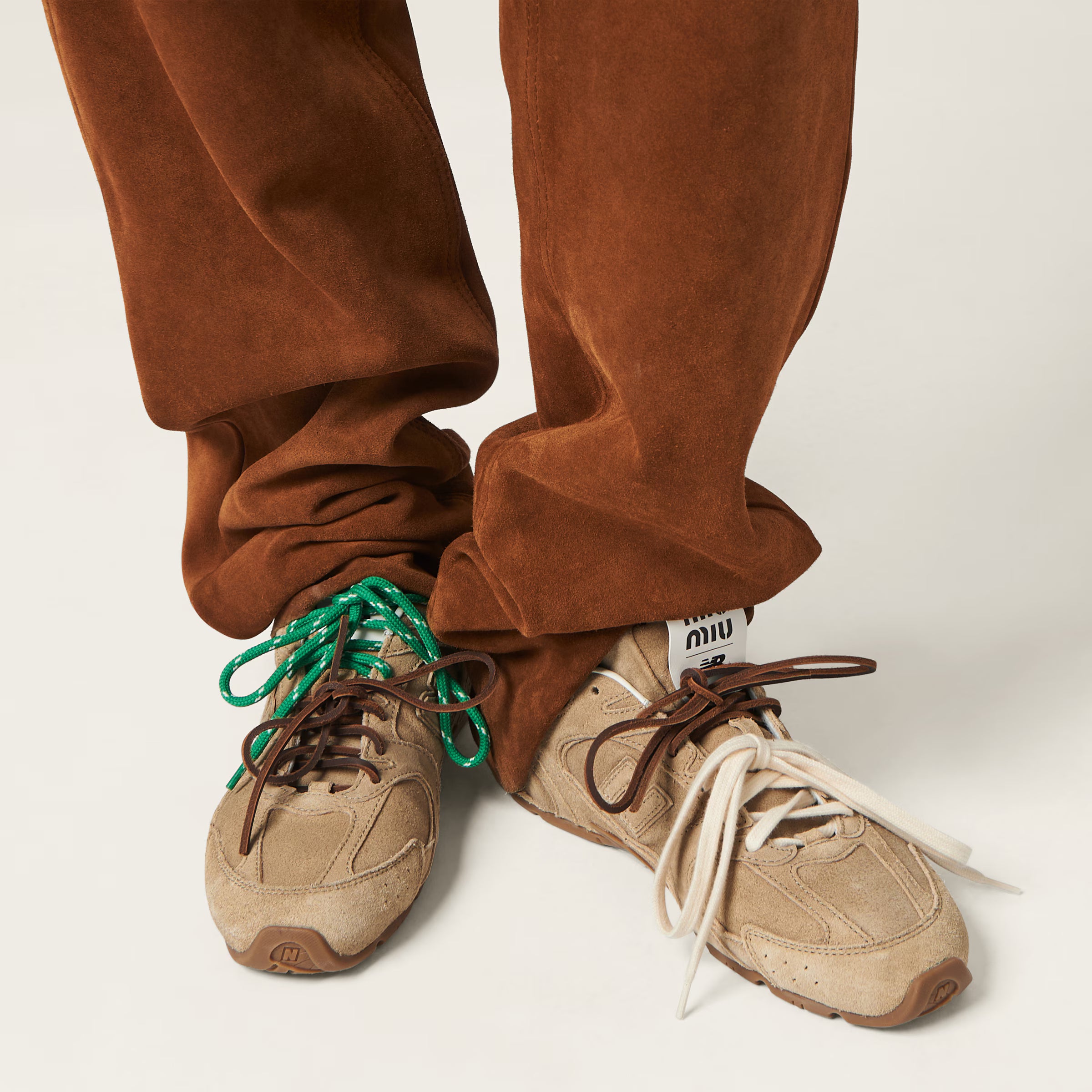 New Balance x Miu Miu 530 SL Suede Sneakers