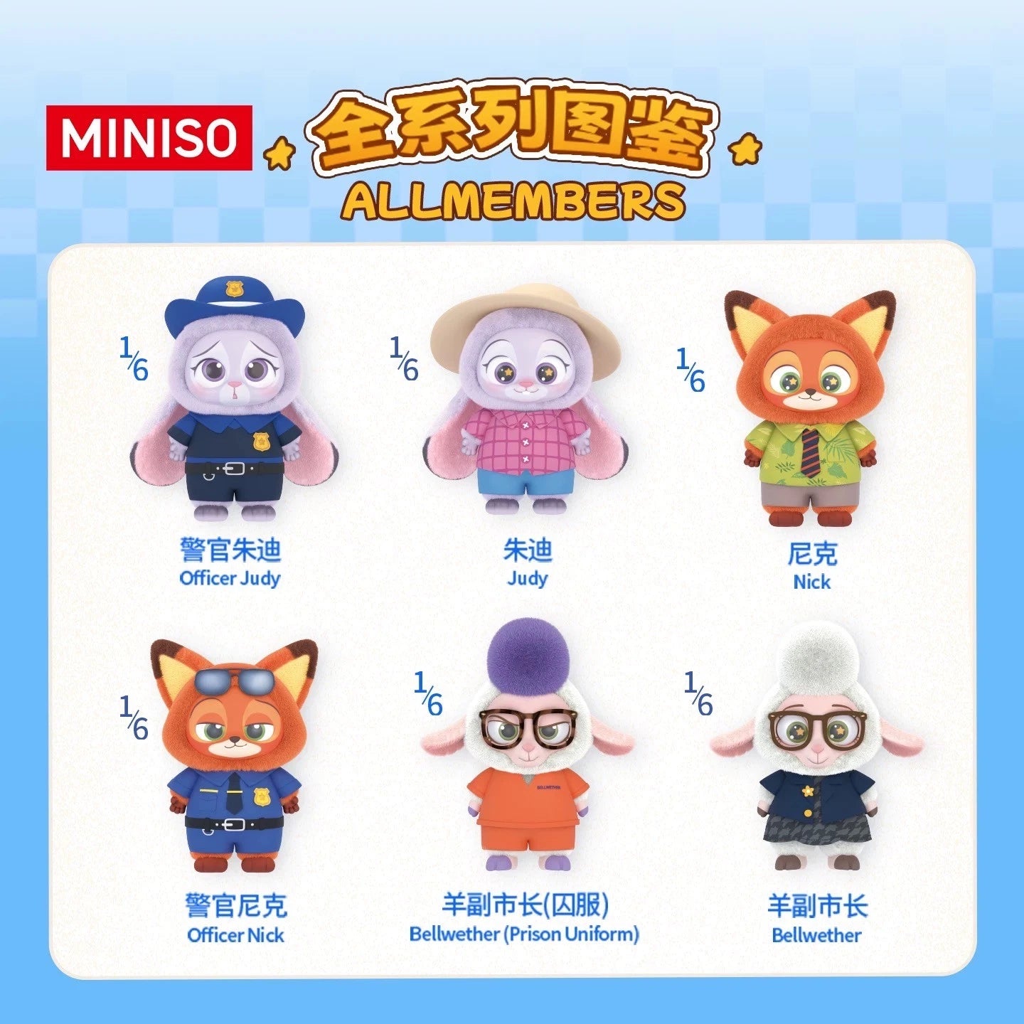 Miniso Zootopia Blindbox